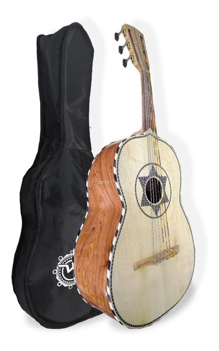 Guitarron Fino De Palo Escrito (incluye Funda) Hecho Paracho