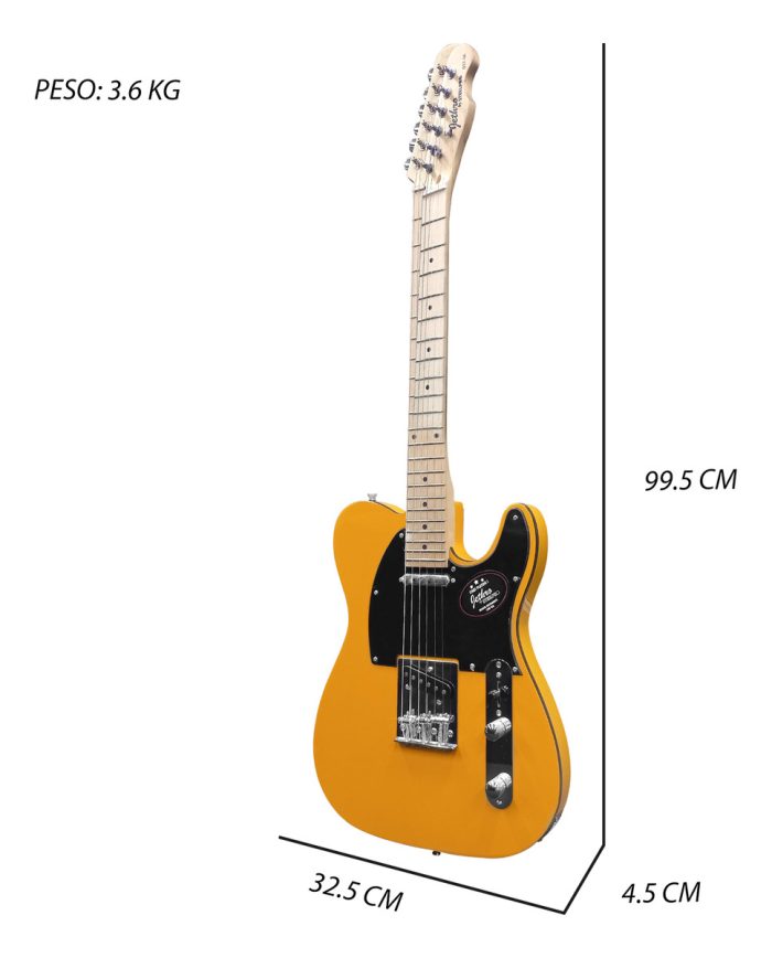 Guitarra Eléctrica Telecaster Con Amplificador y Accesorios - Imagen 7