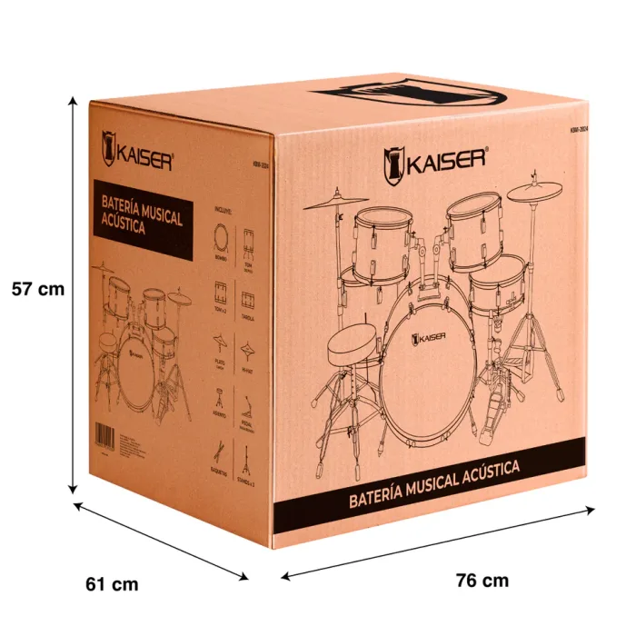 Batería musical acústica - Imagen 8