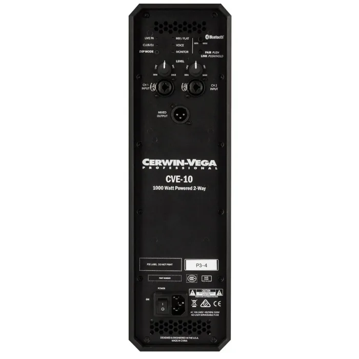 Bafle Amplificado 10 Pulgadas 2 vias Cerwin Vega CVE-10 - Imagen 6