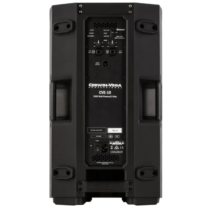 Bafle Amplificado 10 Pulgadas 2 vias Cerwin Vega CVE-10 - Imagen 5