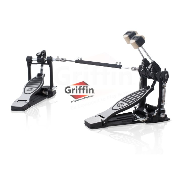 Pedal de bombo Deluxe Griffin | Herrajes de percusión con doble pedal y doble cadena