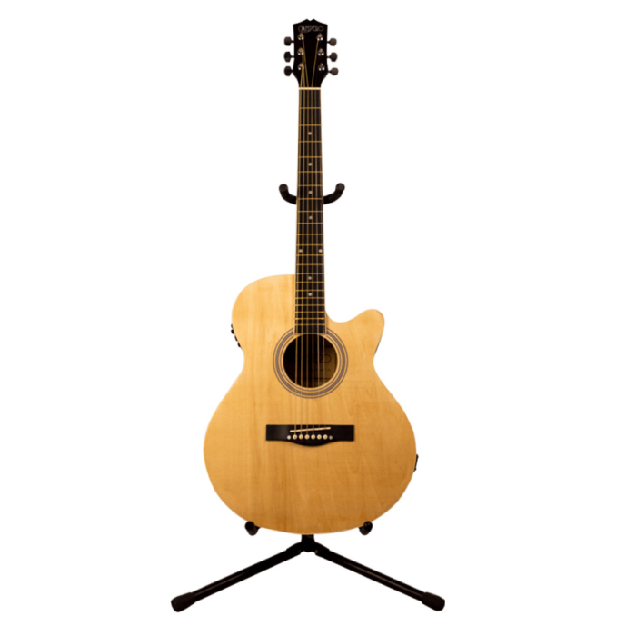Guitarra Electroacústica Basica con Media Luna - Imagen 4