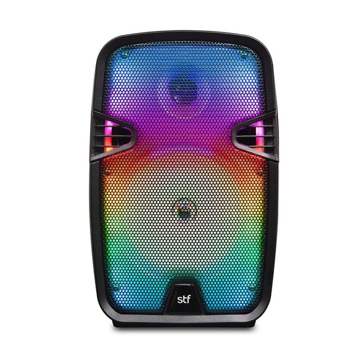Bafle Bocina portátil | STF Boom Thunderlight | 8" pulgadas 2.5hrs uso Karaoke 35W función TWS audio inalámbric - Imagen 4